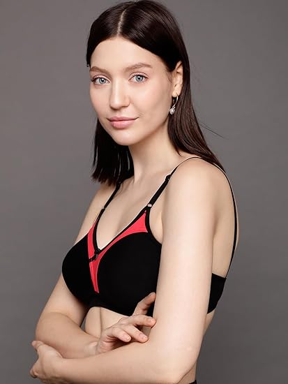 Clovia Women’s Cotton Non-Padded Wire-Free Full-Coverage T-Shirt Bra – Everyday Comfort